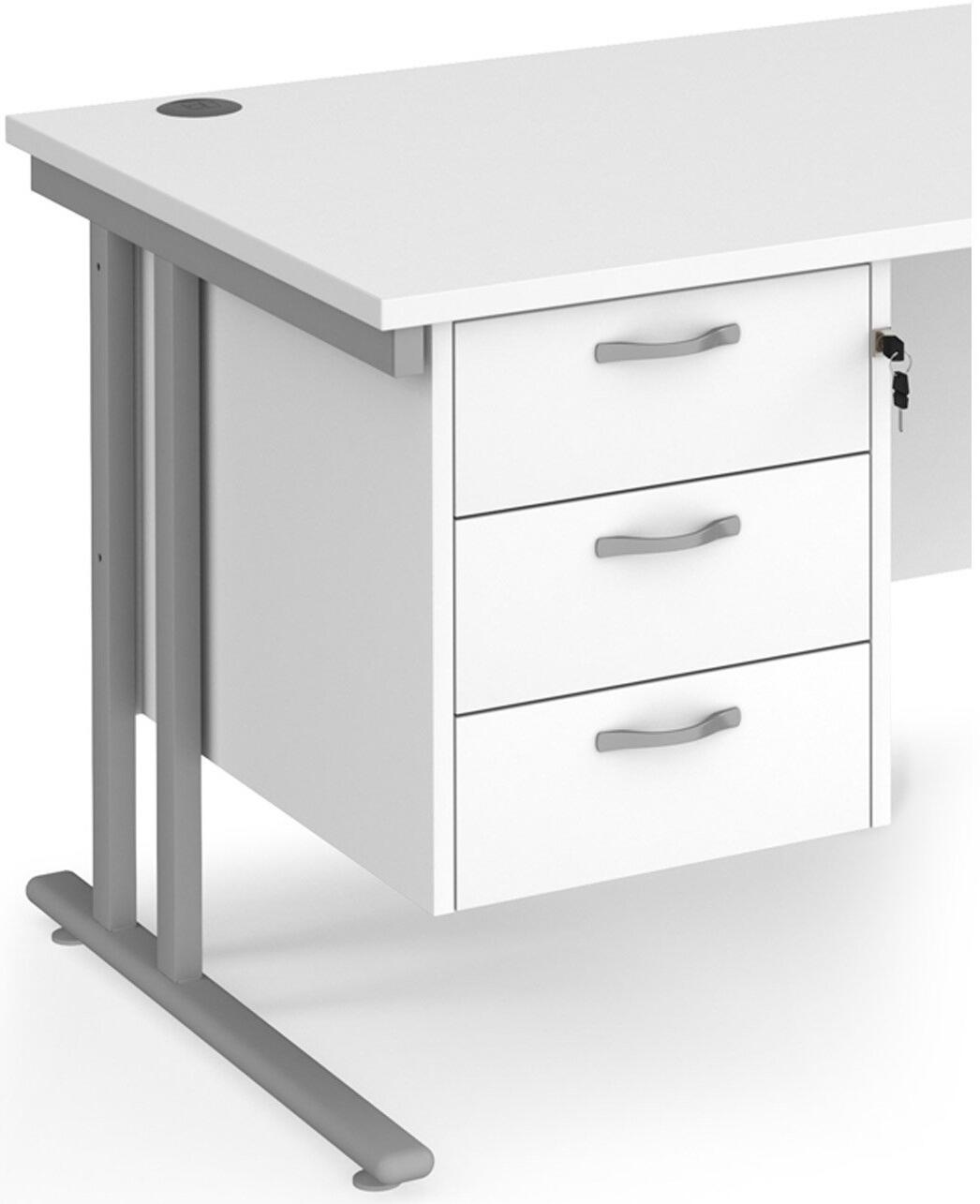 Pedestal 3 Drawer Fixed - Image 2
