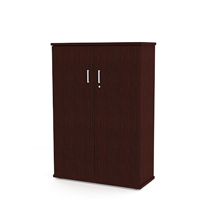 Bookcase 3 Tier with Doors - Image 3