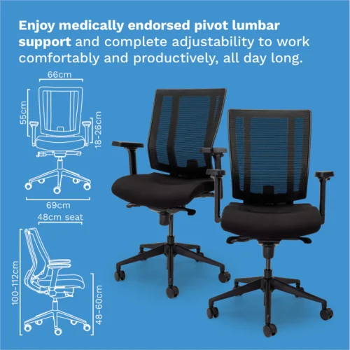 NetOne Mid-Back Chair - Image 3