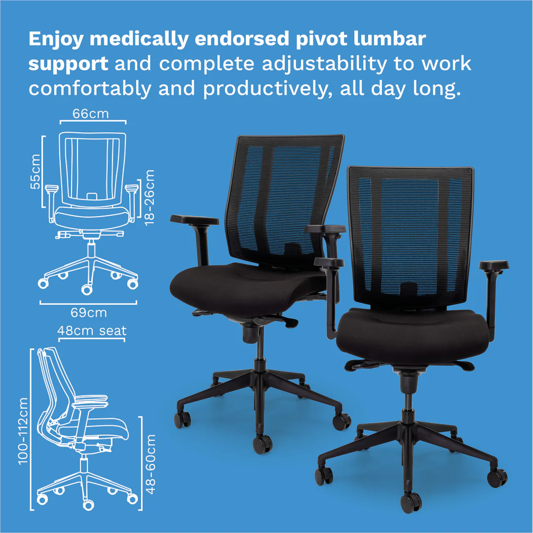 NetOne Mid-Back Chair - Image 3
